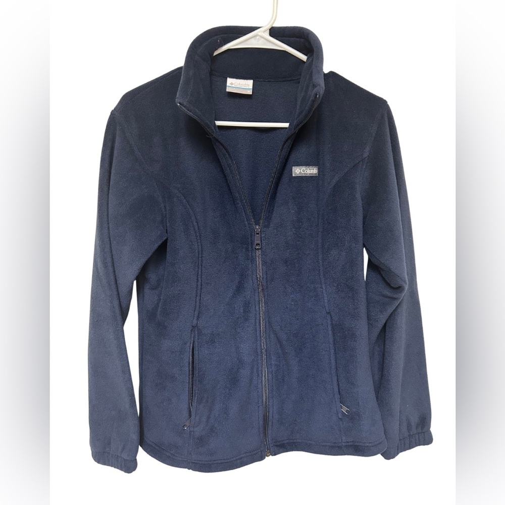 Columbia Navy Blue Woman’s Fleece Jacket Size M
